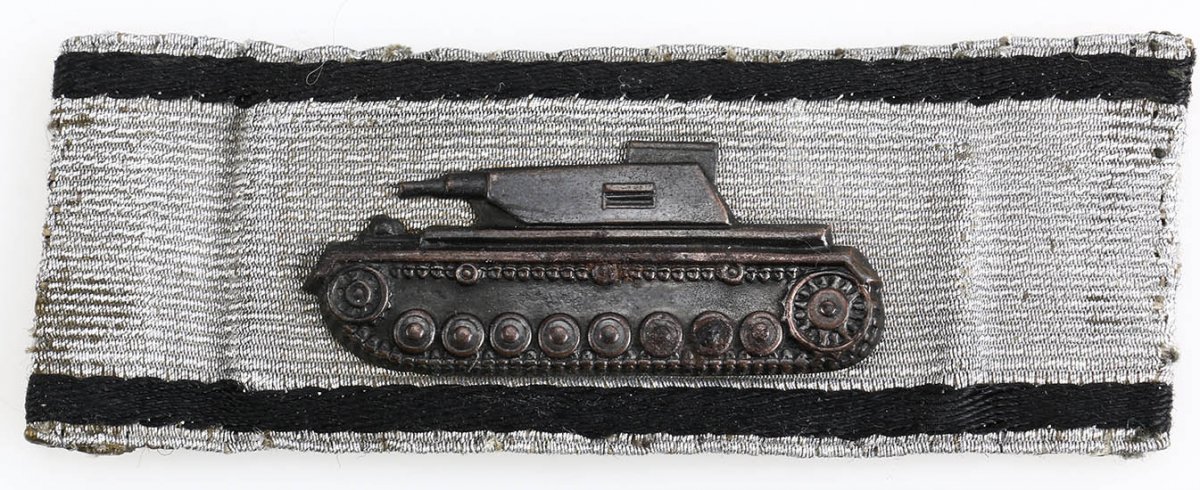 Tank destruction badge in silver - German WW1-2 Awards - GreatMilitaria.com