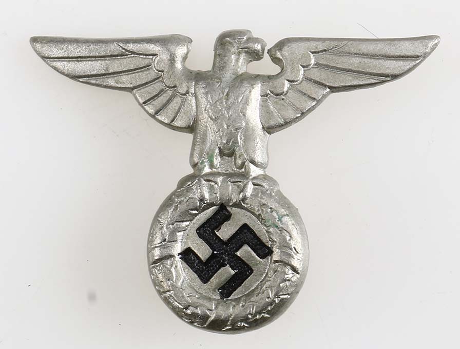 SS/SA First Model Cap Eagle - German WW1-2 Metal insignia etc ...