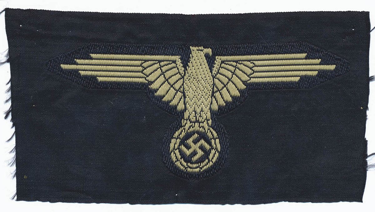 SS EM/NCO tropical sleeve eagle - German WW1-2 Cloth insignia